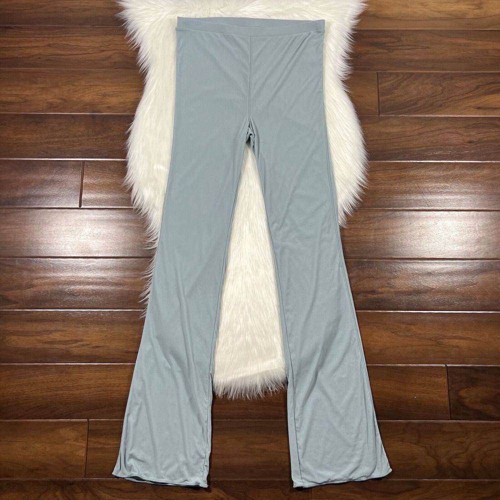 Skims Women's Plus Size 2X Sky Blue Semi Sheer Mesh Pull On Pants